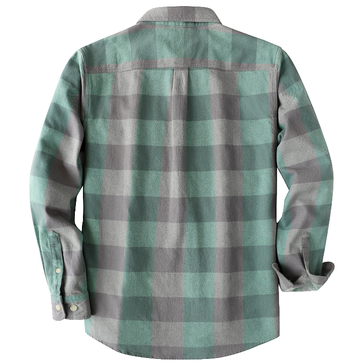 Montaro® Camisa de Franela para Hombre Manga Larga, 100% Algodón Suave, Cálida, Cuadros Clásicos