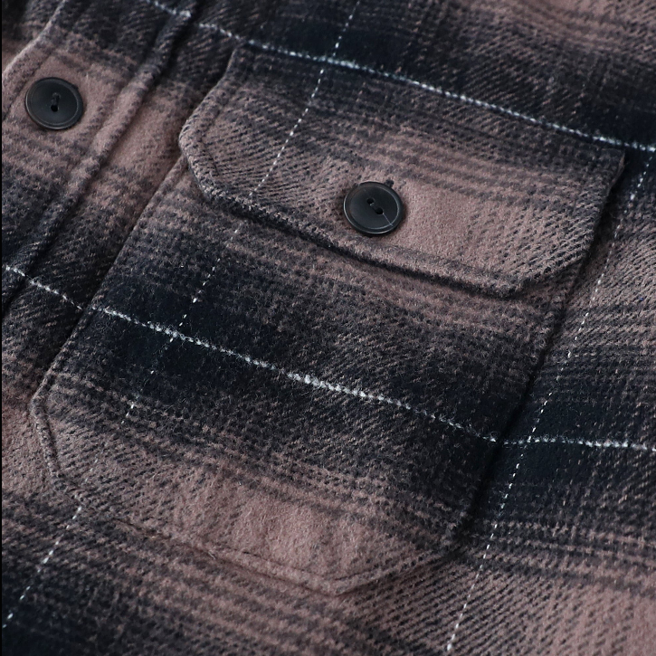 Montaro® Chaqueta-Camisa de Franela para Hombre – Abrigo Ligero Forrado y Cálido, Camisa de Franela de Manga Larga con Botones