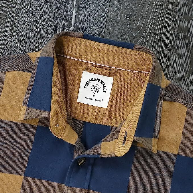 Camisas de Franela de Peso Medio para Hombre, Manga Larga, Casual, Abotonada, Suave, 100% Algodón