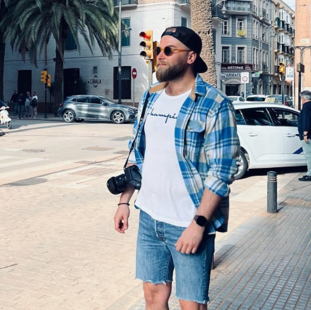 Montaro®  Camisa de Franela de Peso Medio para Hombre, Manga Larga, Casual, Botones, 100% Algodón