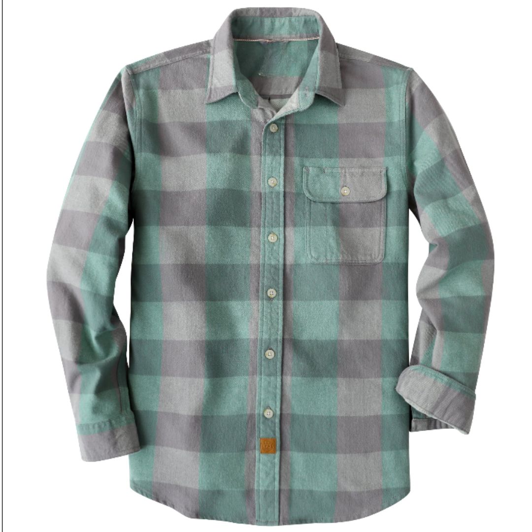 Montaro® Camisa de Franela para Hombre Manga Larga, 100% Algodón Suave, Cálida, Cuadros Clásicos