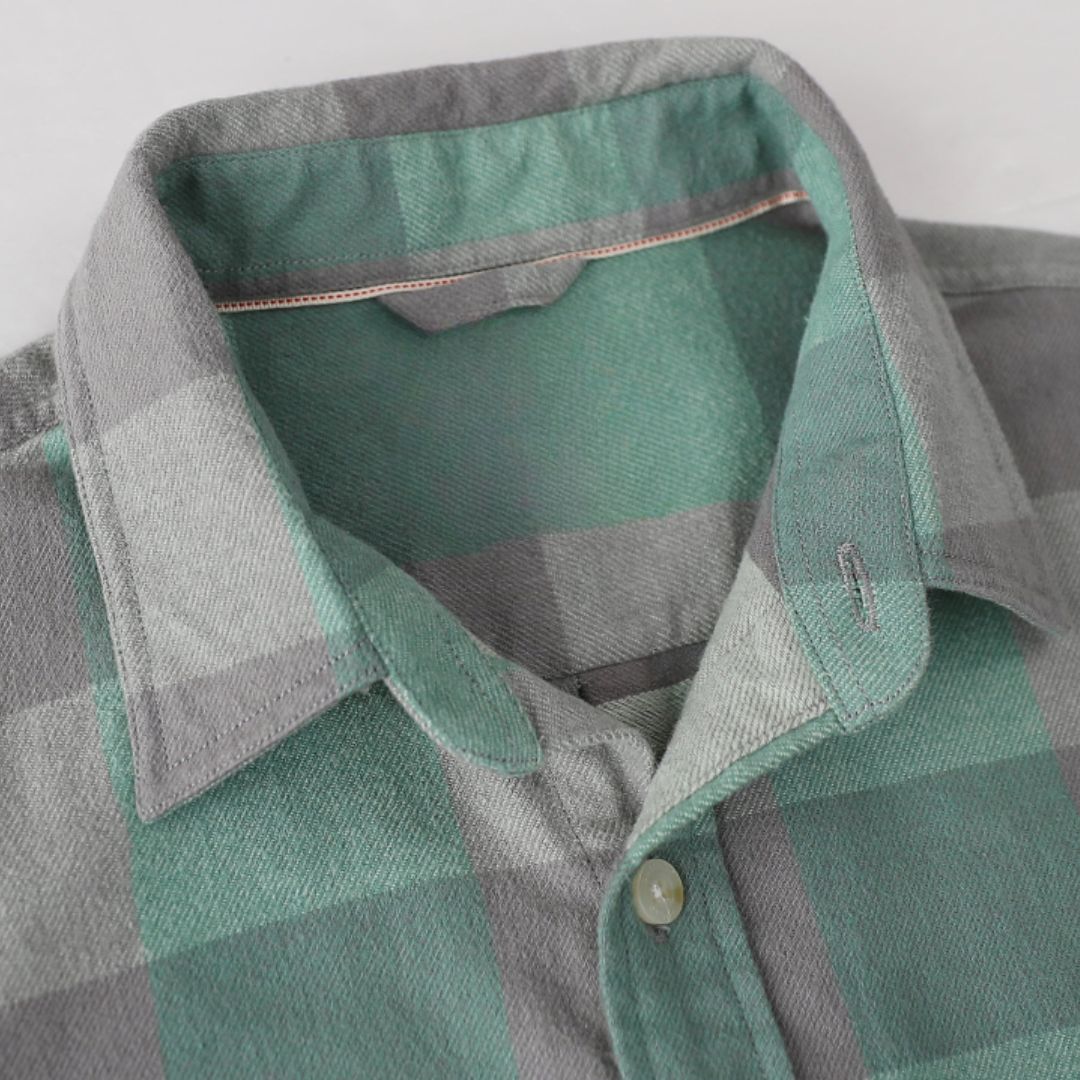 Montaro® Camisa de Franela para Hombre Manga Larga, 100% Algodón Suave, Cálida, Cuadros Clásicos