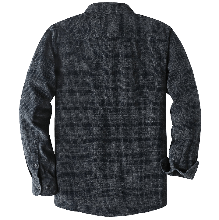 Camisa de Franela a Cuadros Montaro® para Hombre – Manga Larga, Talla Grande - Montaro Store