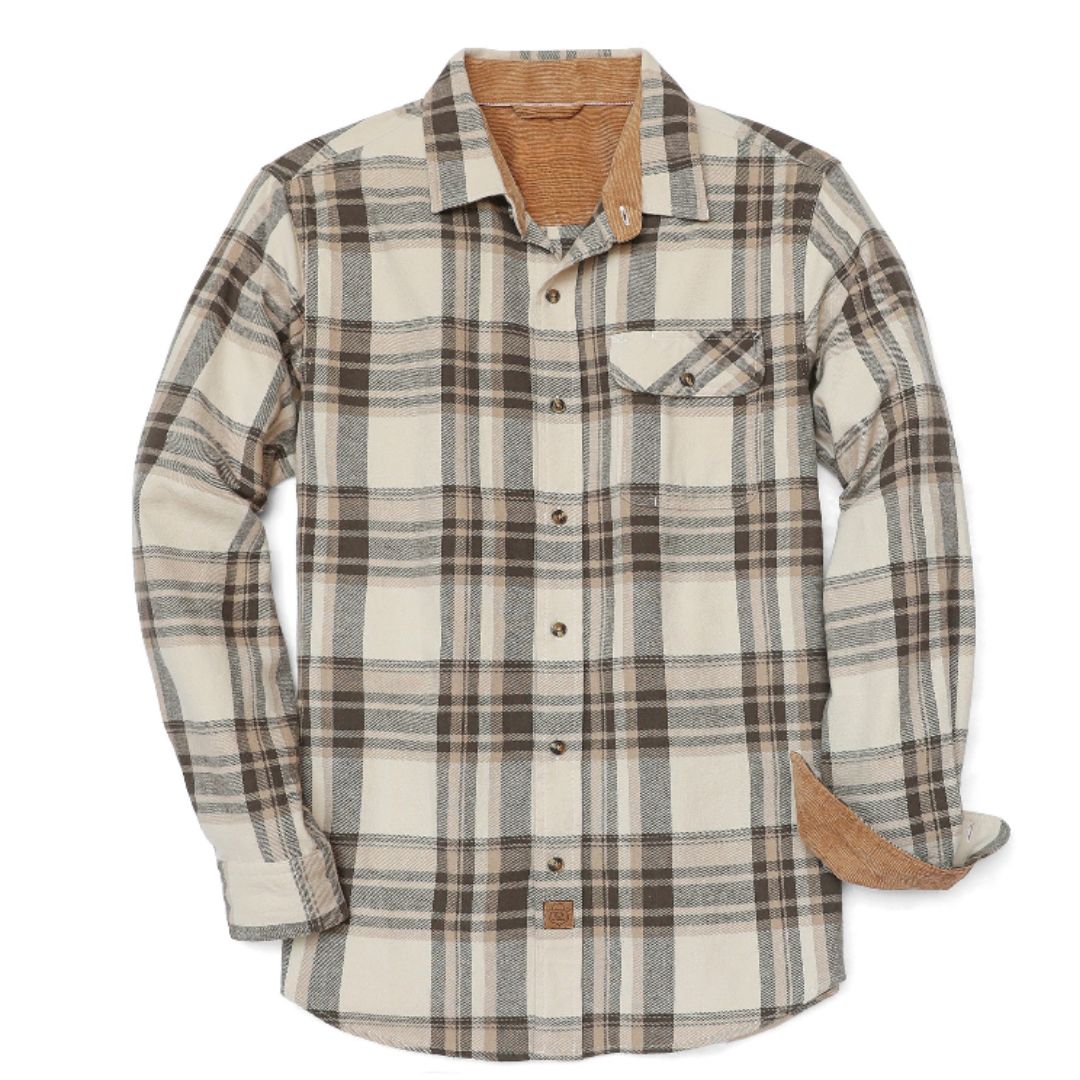Camisa de Franela Hombre – Manga Larga Casual, Corte Medio - Montaro Store