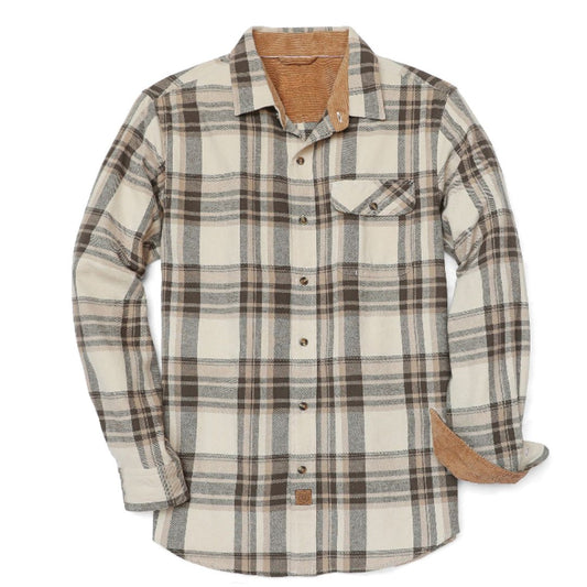 Camisa de Franela Hombre – Manga Larga Casual, Corte Medio - Montaro Store