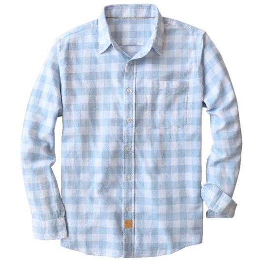 Camisa de Franela Montaro® para Hombre – 100% Algodón, Manga Larga, Cuadro Clásico, Suave y Casua - Montaro Store