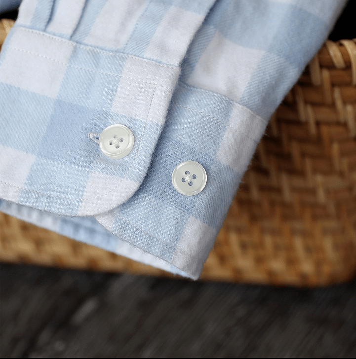 Camisa de Franela Montaro® para Hombre – 100% Algodón, Manga Larga, Cuadro Clásico, Suave y Casua - Montaro Store