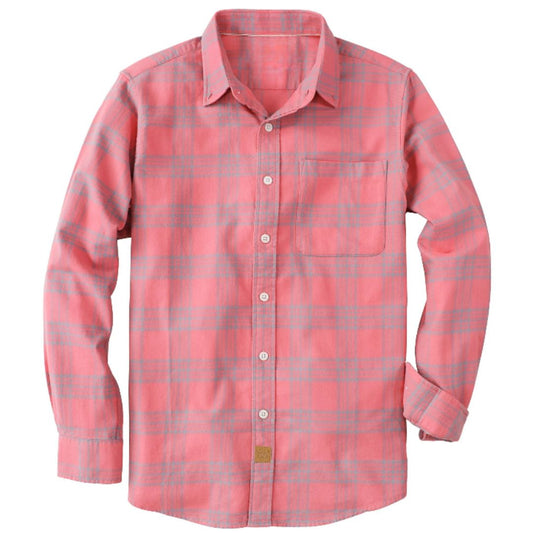 Camisa de Franela Montaro® para Hombre – 100% Algodón, Manga Larga, Cuadro Clásico, Suave y Casual - Montaro Store