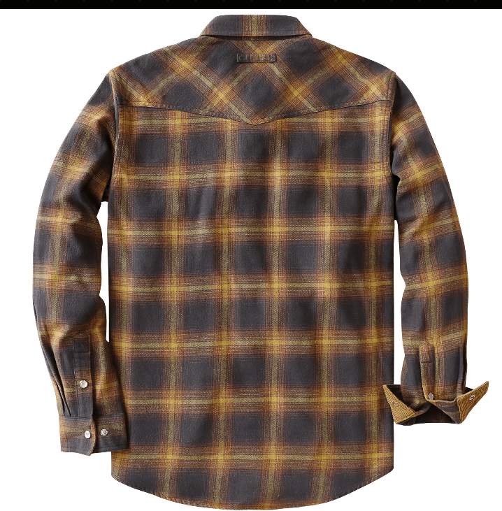 Camisa de Franela Montaro® para Hombre – Manga Larga, Botones de Perla - Montaro Store