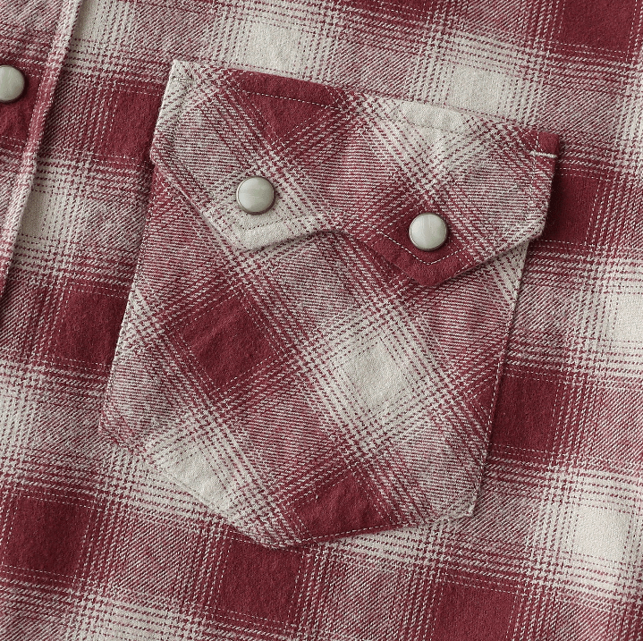 Camisa de Franela Montaro® para Hombre – Manga Larga, Casual, Estilo Occidental, con Botones de Presión, Cuadros Clásicos en Algodón - Montaro Store