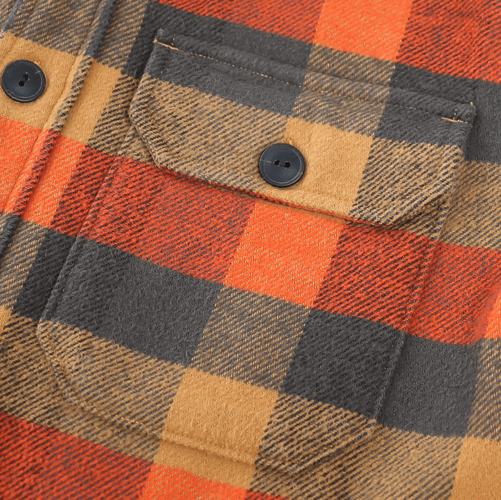 Chaqueta de franela a cuadros Montaro® para hombre — ligera, forrada, de manga larga y casual - Montaro Store