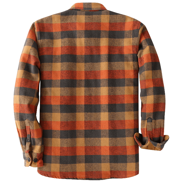 Chaqueta de franela a cuadros Montaro® para hombre — ligera, forrada, de manga larga y casual - Montaro Store