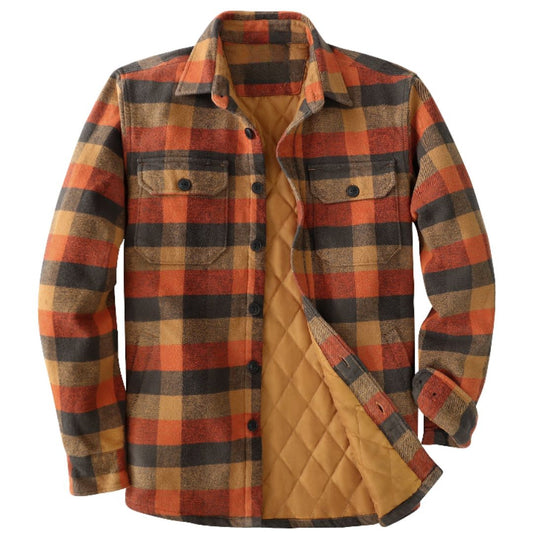 Chaqueta de franela a cuadros Montaro® para hombre — ligera, forrada, de manga larga y casual - Montaro Store
