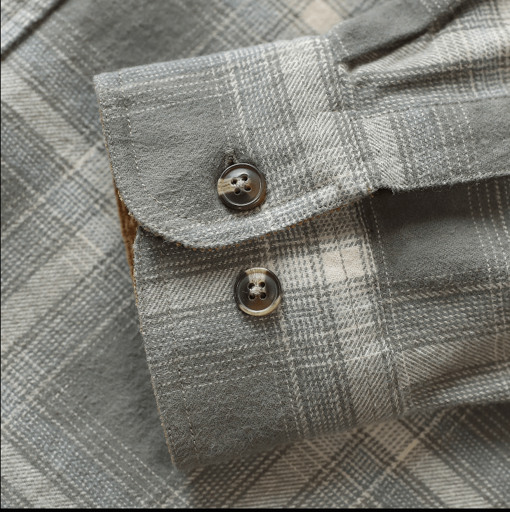 Montaro® Camisa de Franela para Hombre – Manga Larga, Cuadros, Algodón Suave y Cepillado, Estilo Casual y Utilitario - Montaro Store