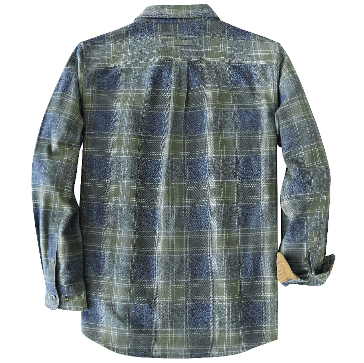 Montaro® Camisa de Franela Verde para Hombre – Manga Larga, Botones, Estilo Casual y Funcional - Montaro Store