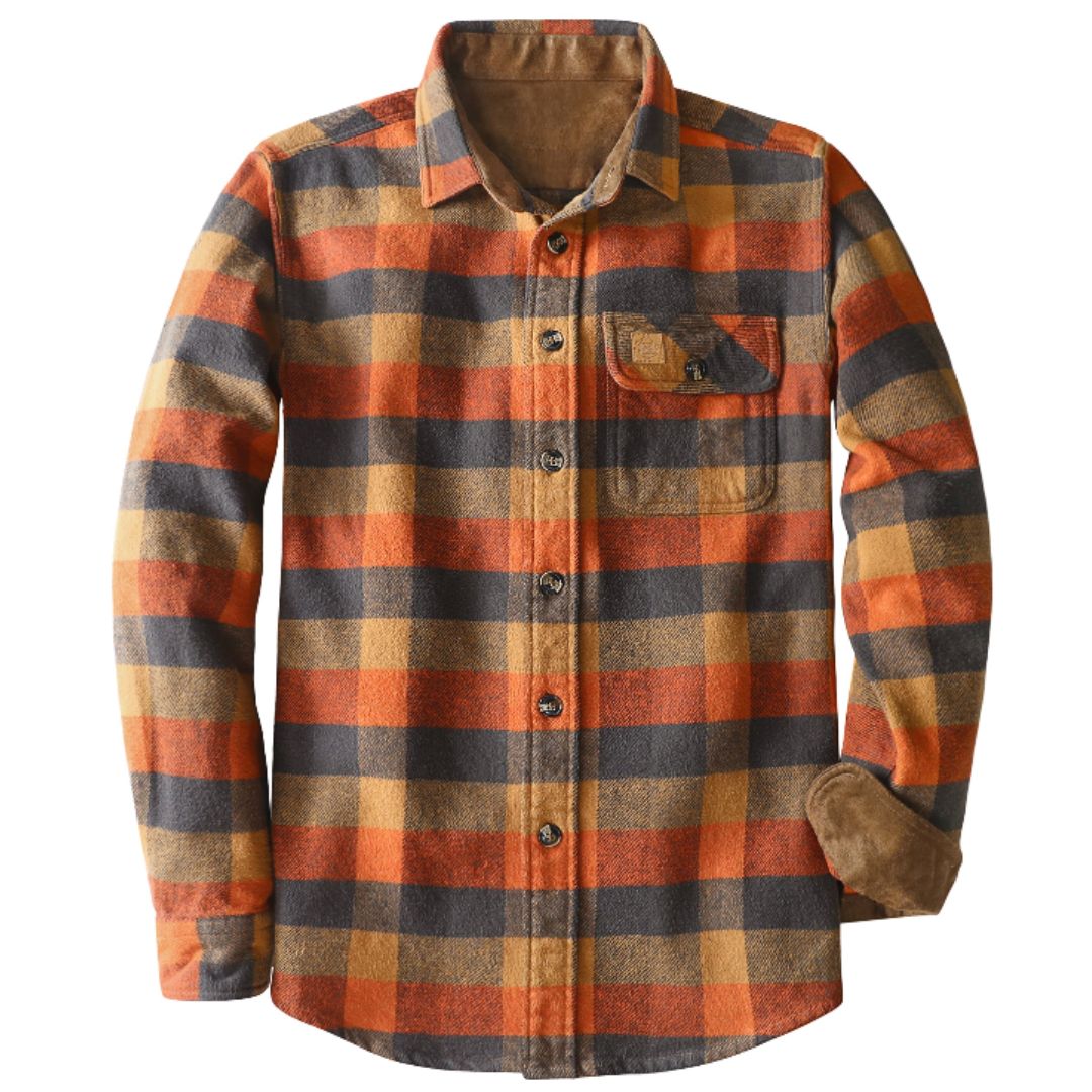 Montaro® Camisa Flannel Ultra Pesada para Hombre – Manga Larga, Botones, Puños de Ante - Montaro Store
