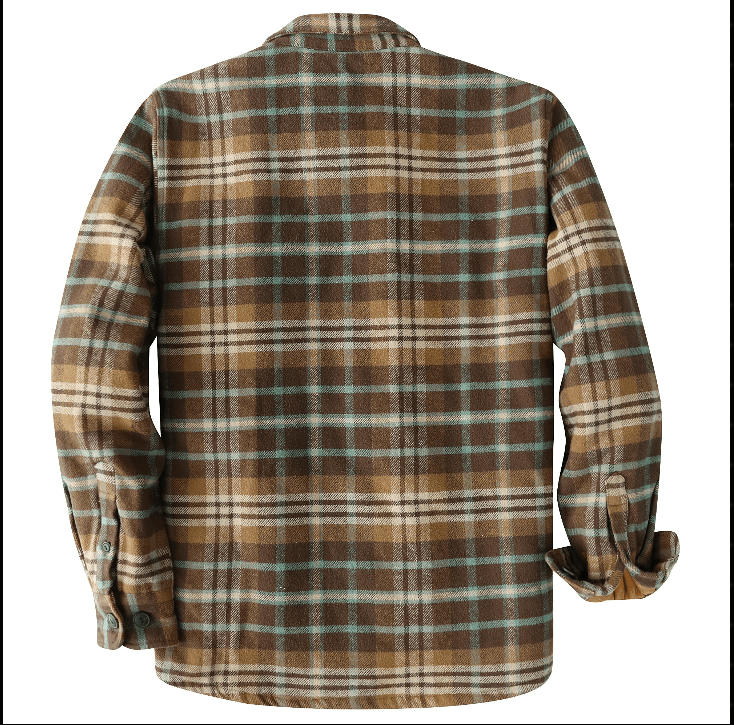 Montaro® Camisa Flannel Ultra Pesada para Hombre – Manga Larga, Botones, Puños de Ante - Montaro Store