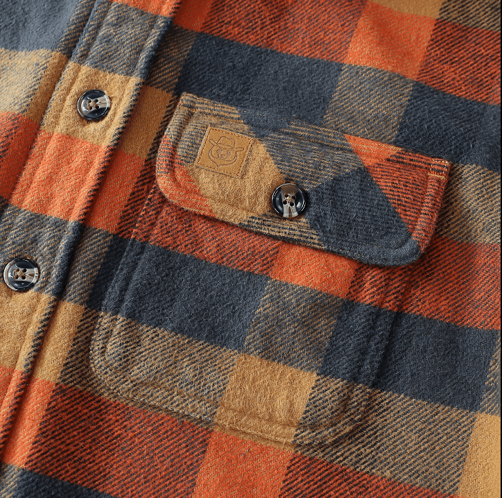 Montaro® Camisa Flannel Ultra Pesada para Hombre – Manga Larga, Botones, Puños de Ante - Montaro Store