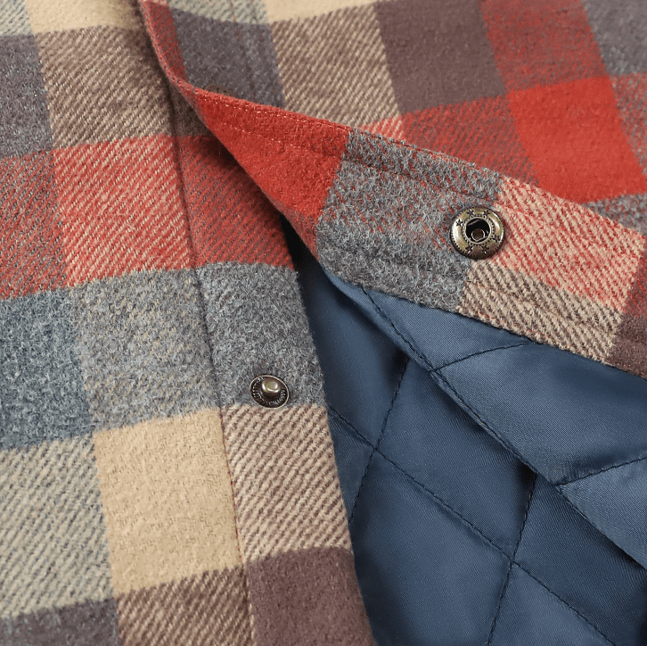 Montaro® Camisa - Jacket para hombre – Franela a cuadros cálida y cómoda, ligera, manga larga con botones - Montaro Store