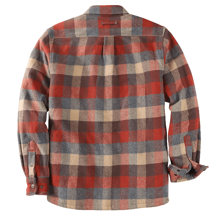 Montaro® Camisa - Jacket para hombre – Franela a cuadros cálida y cómoda, ligera, manga larga con botones - Montaro Store
