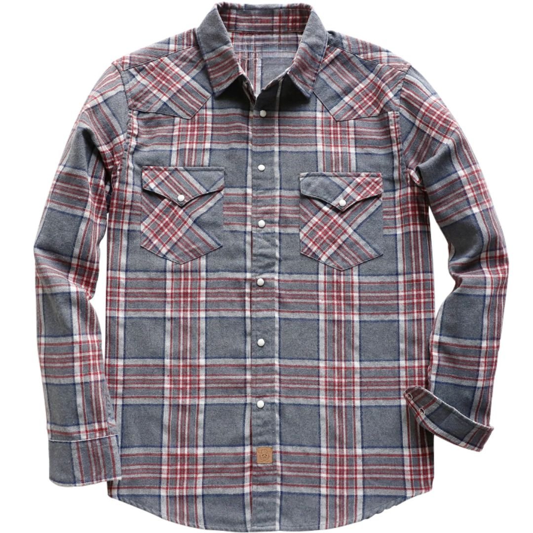 Montaro® Sobrecamisa Shacket para Hombre – Franela de Cuadro Sólido Verde Oliva con Forro Cálido - Montaro Store